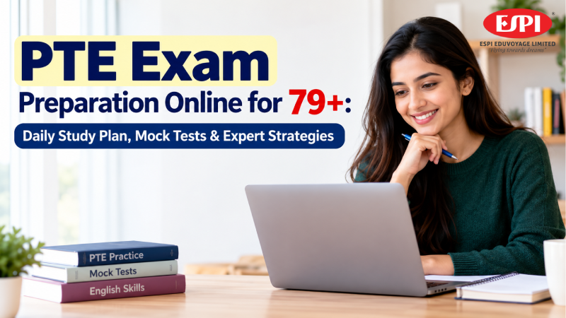 PTE Exam Preparation Online for 79+: Daily Study Plan, Mock Tests & Expert Strategies